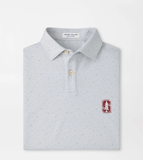 Stanford On The Ball Youth Performance Jersey Polo in British Grey