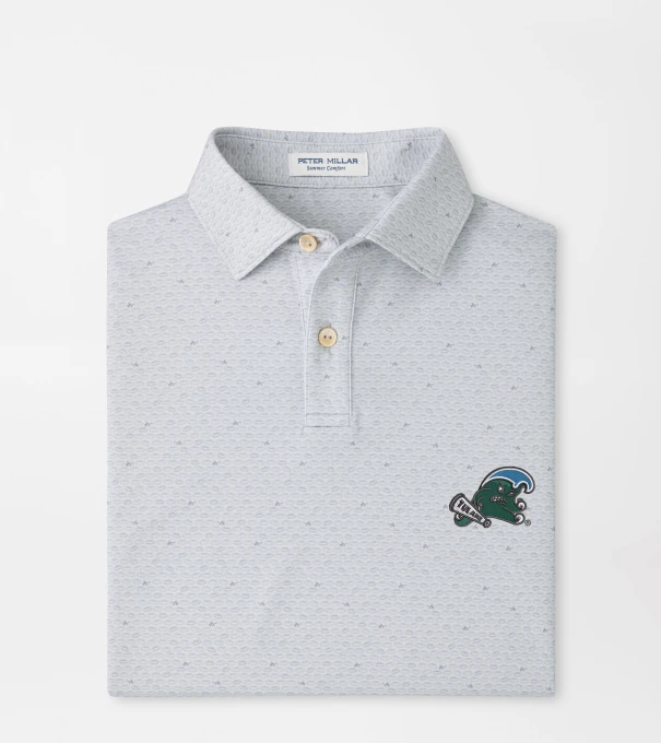 Tulane Green Wave On The Ball Youth Performance Jersey Polo in British Grey