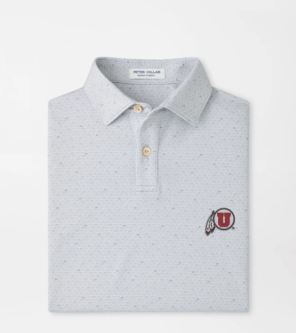 Utah On The Ball Youth Performance Jersey Polo in British Grey