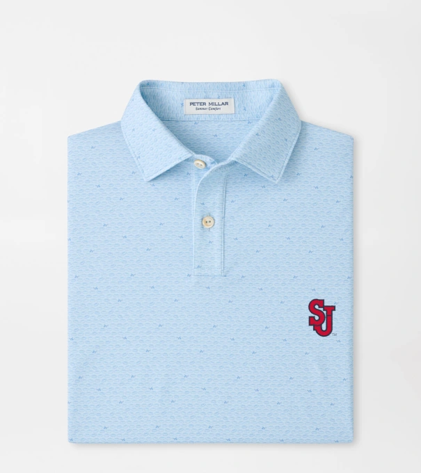 St. Johns University On The Ball Youth Performance Jersey Polo in PALE BLUE