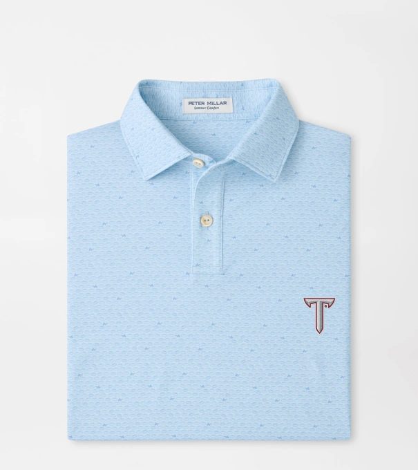 Troy On The Ball Youth Performance Jersey Polo in PALE BLUE