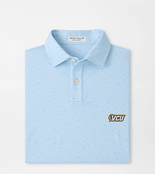 VCU On The Ball Youth Performance Jersey Polo in PALE BLUE