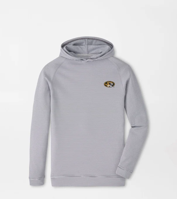 Missouri Pine Youth Sugar Stripe Performance Hoodie in Iron