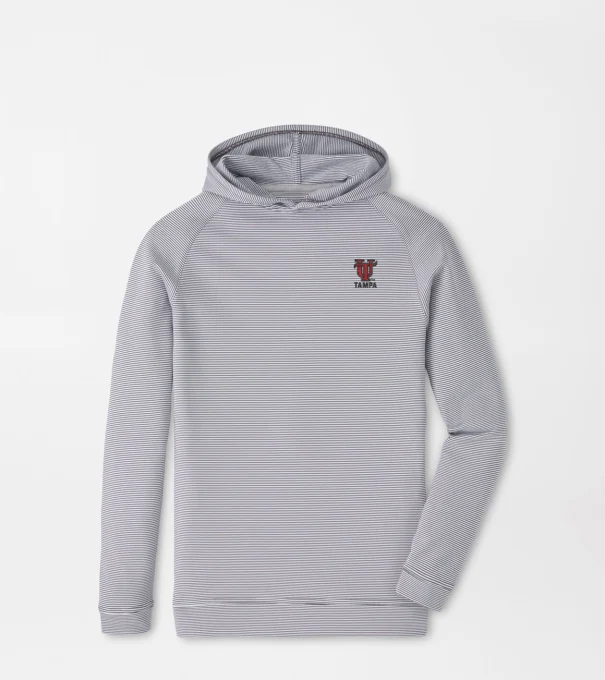 Tampa Pine Youth Sugar Stripe Performance Hoodie in Iron