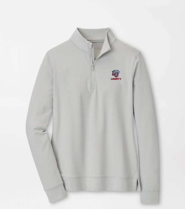 Liberty University Women's Perth Performance Pullover in British Grey