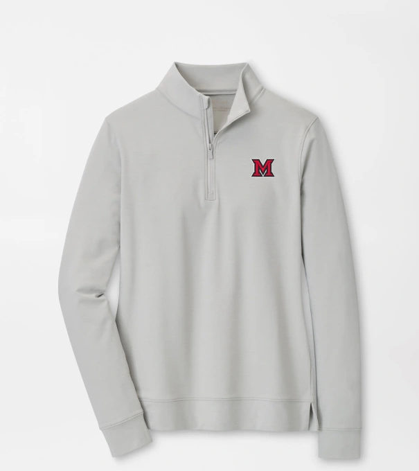 Miami of Ohio Women's Perth Performance Pullover in British Grey