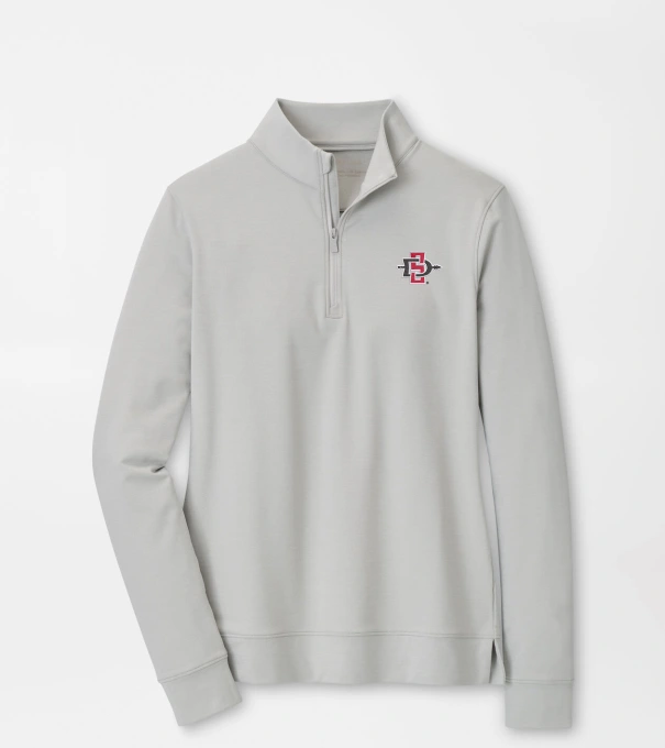 San Diego State Women's Perth Performance Pullover in British Grey