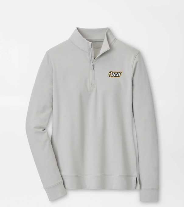 VCU Women's Perth Performance Pullover in British Grey