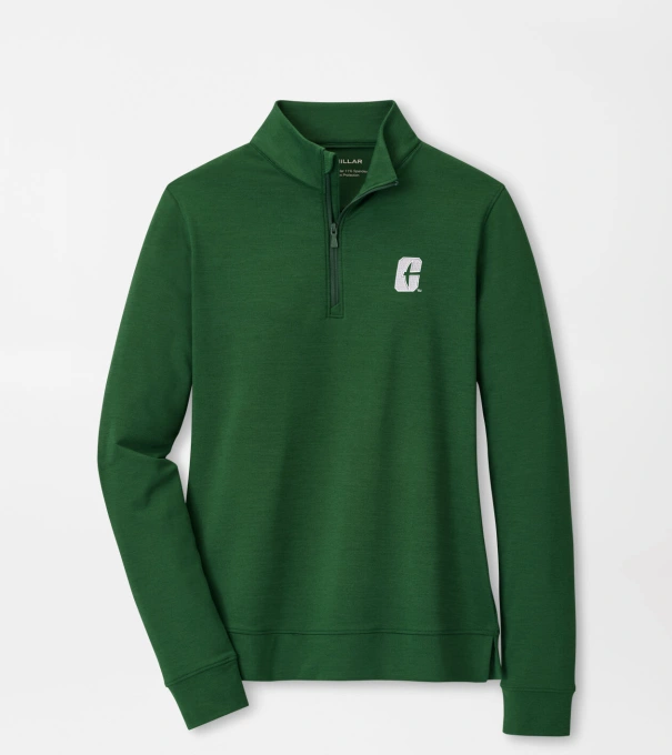 UNC Charlotte Women's Perth Performance Pullover in Green1