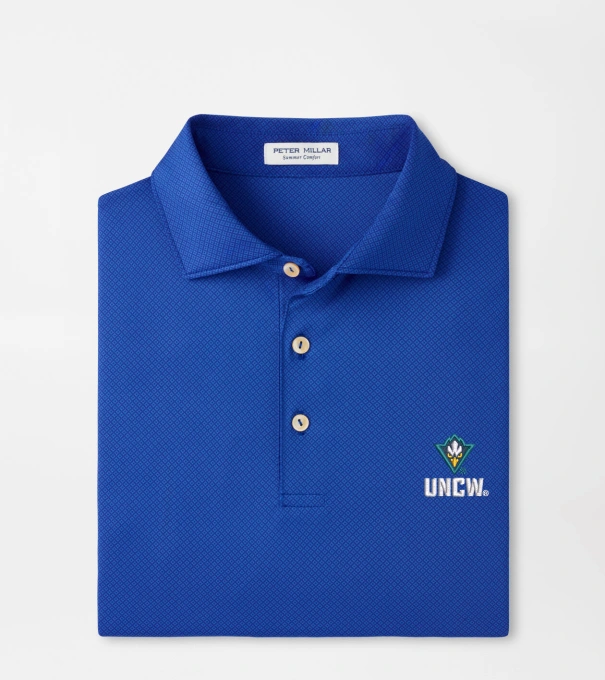 UNCW Hugo Performance Jersey Polo in Blue3