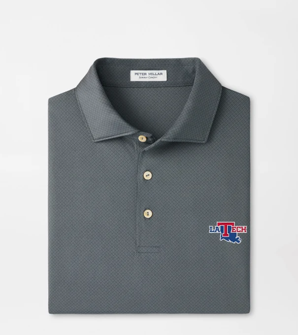 Louisiana Tech Hugo Performance Jersey Polo in Iron