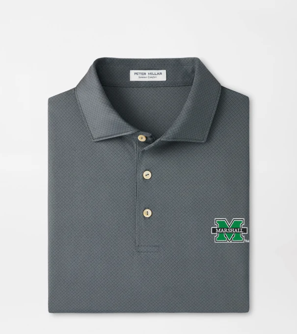 Marshall Hugo Performance Jersey Polo in Iron