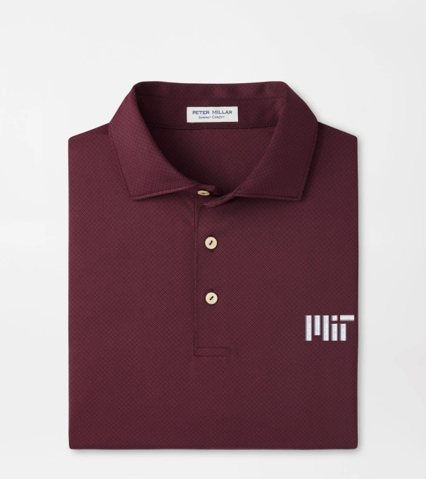 MIT Hugo Performance Jersey Polo in Maroon3