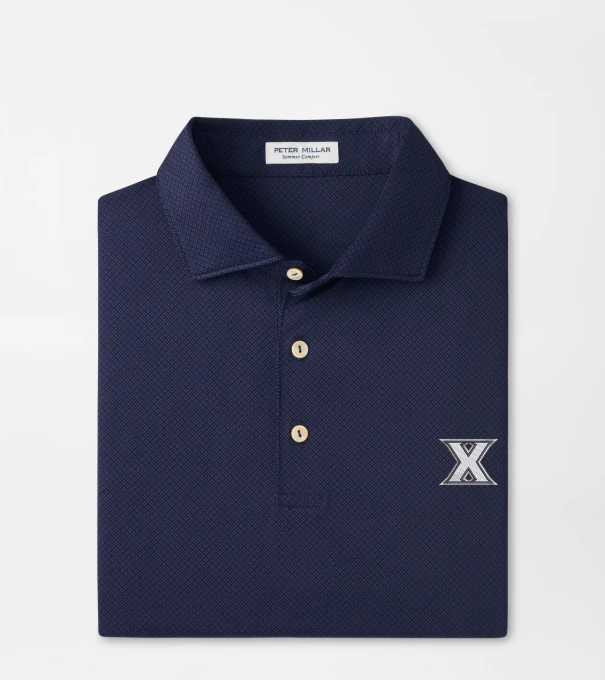 Xavier Hugo Performance Jersey Polo in Navy