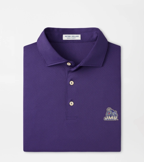 James Madison University Hugo Performance Jersey Polo in Purple2