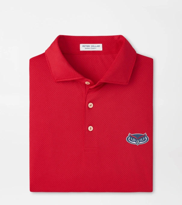 Florida Atlantic University Hugo Performance Jersey Polo in Red3