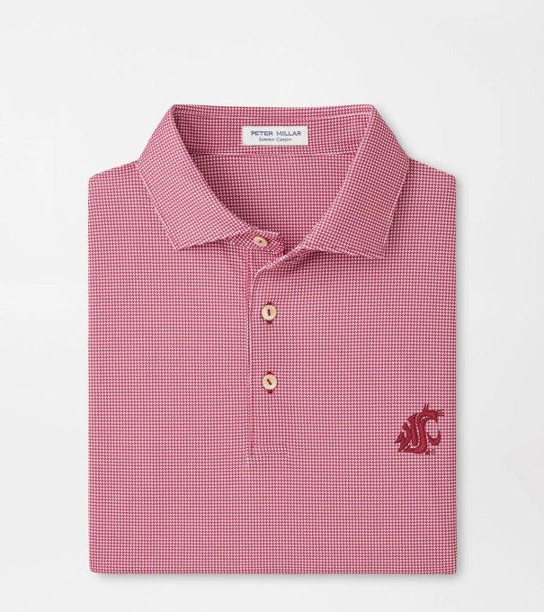 Washington State Border Performance Jersey Polo in Crimson1
