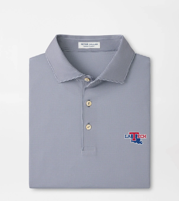 Louisiana Tech Border Performance Jersey Polo in Iron