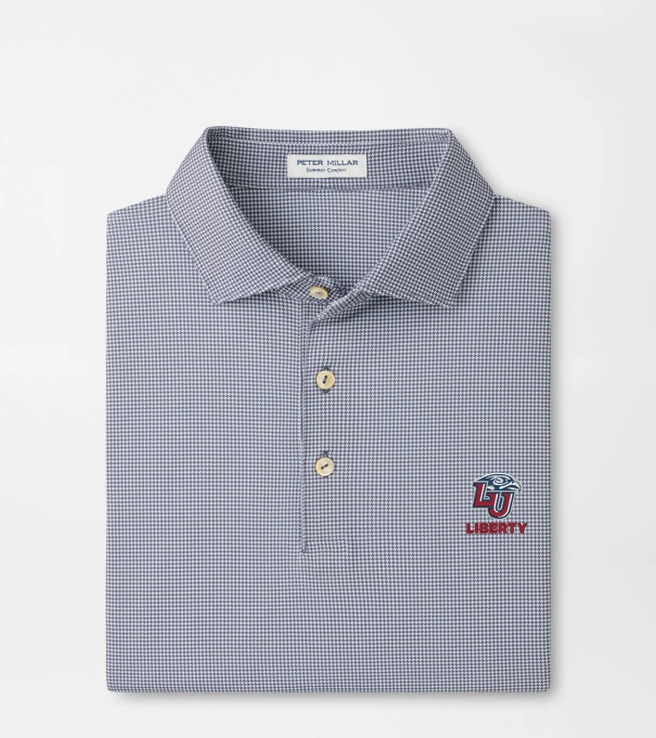 Liberty University Border Performance Jersey Polo in Iron