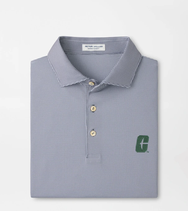 UNC Charlotte Border Performance Jersey Polo in Iron