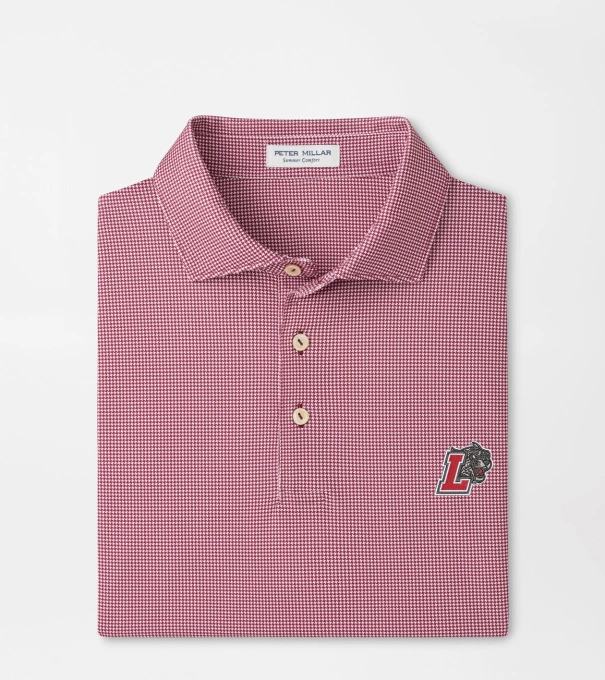 Lafayette College Border Performance Jersey Polo in Maroon2