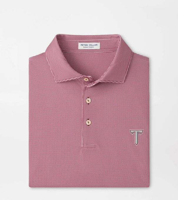Troy Border Performance Jersey Polo in Maroon2