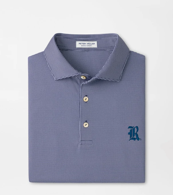 Rice University Border Performance Jersey Polo in Navy