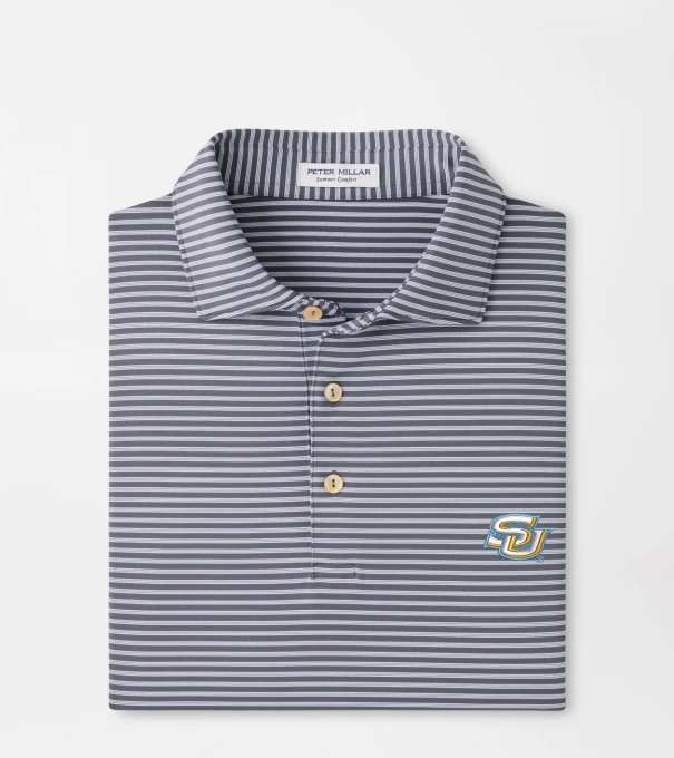 Southern University Tiebreaker Performance Jersey Stripe Polo in Iron