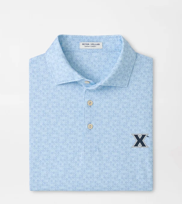 Xavier Bases Loaded Performance Jersey Polo in PALE BLUE