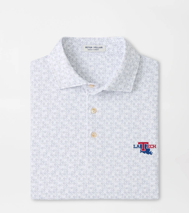 Louisiana Tech Bases Loaded Performance Jersey Polo in White