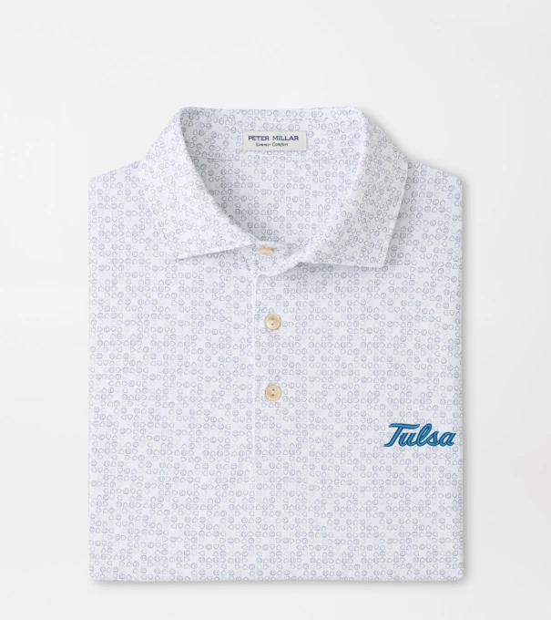 Tulsa Bases Loaded Performance Jersey Polo in White