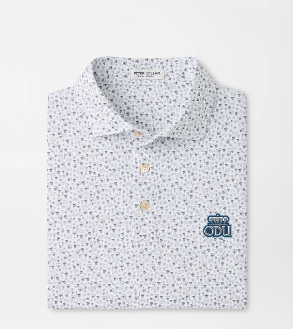 Old Dominion University Buzzer Beater Performance Jersey Polo in White