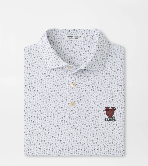 Tampa Buzzer Beater Performance Jersey Polo in White