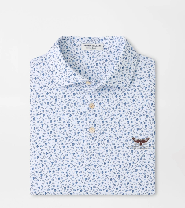 Maryland Eastern Shore Kick Off Performance Jersey Polo in Blue Frost