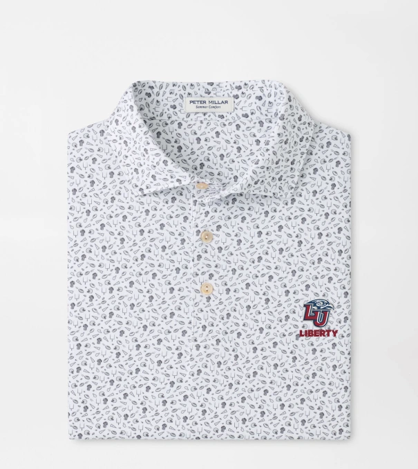 Liberty University Kick Off Performance Jersey Polo in Gale Grey