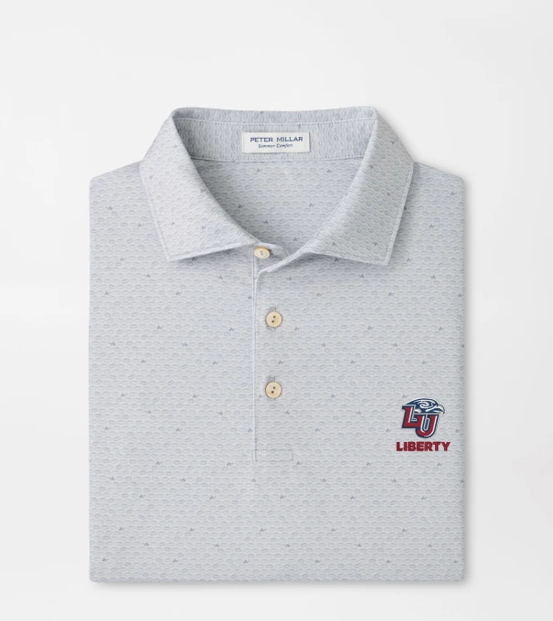 Liberty University On The Ball Performance Jersey Polo in British Grey