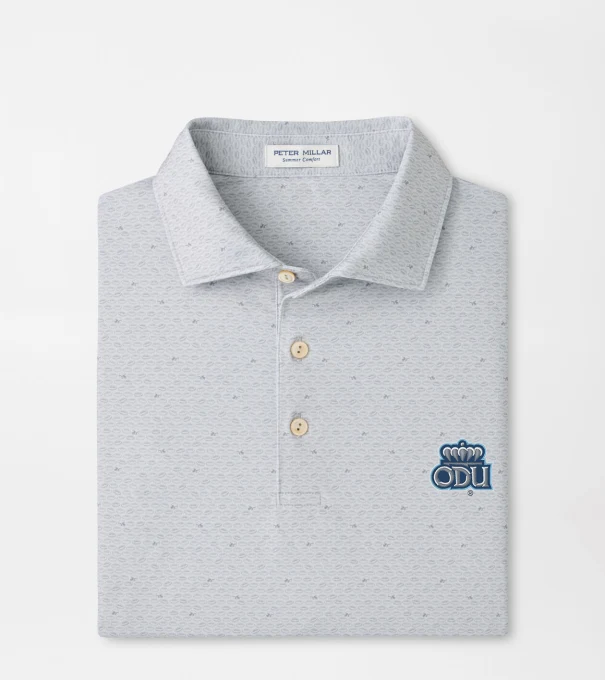 Old Dominion University On The Ball Performance Jersey Polo in British Grey