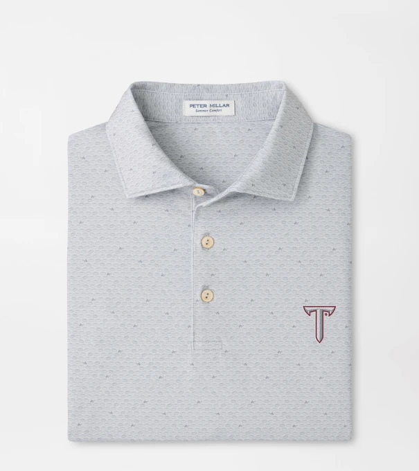 Troy On The Ball Performance Jersey Polo in British Grey