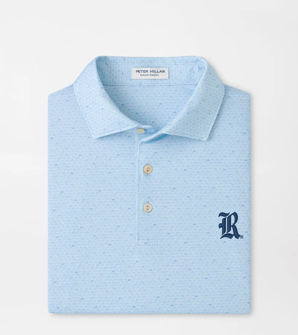 Rice University On The Ball Performance Jersey Polo in PALE BLUE