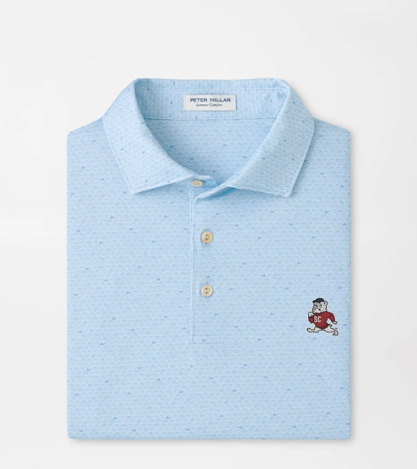 SC State On The Ball Performance Jersey Polo in PALE BLUE