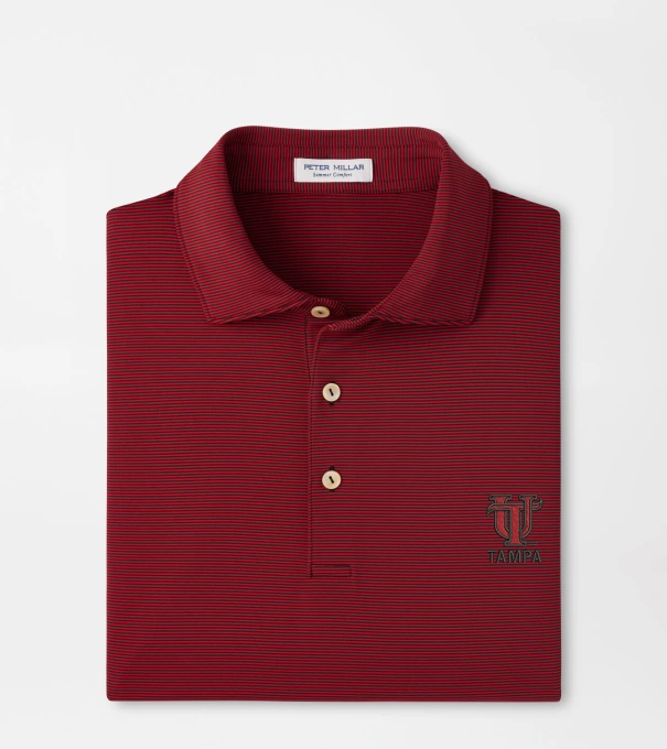 Tampa Jubilee Performance Jersey Polo in Black / Red3
