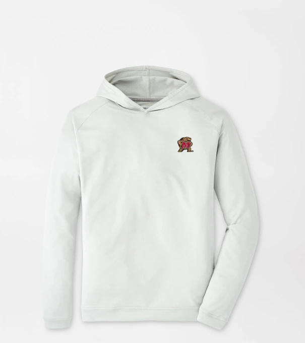 Maryland Terrapins Pine Performance Hoodie in British Grey