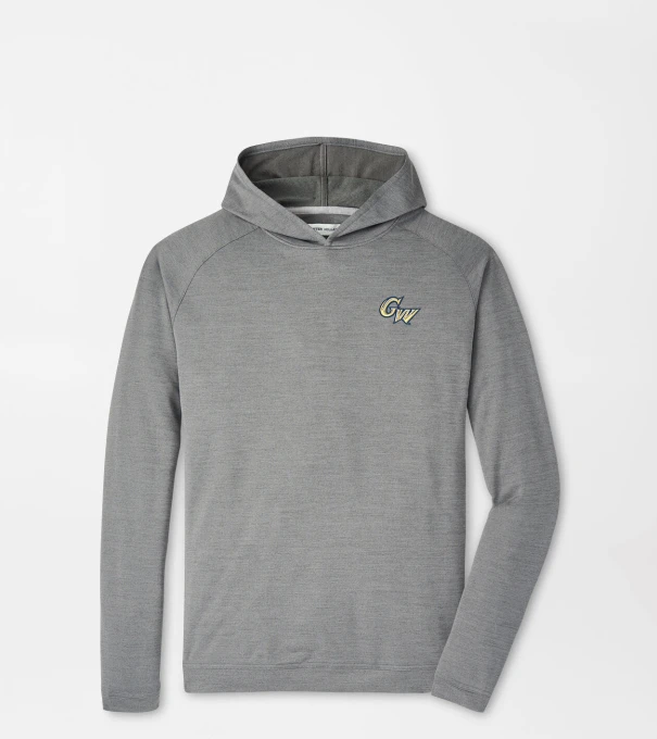 George Washington University Pine Performance Hoodie in Iron