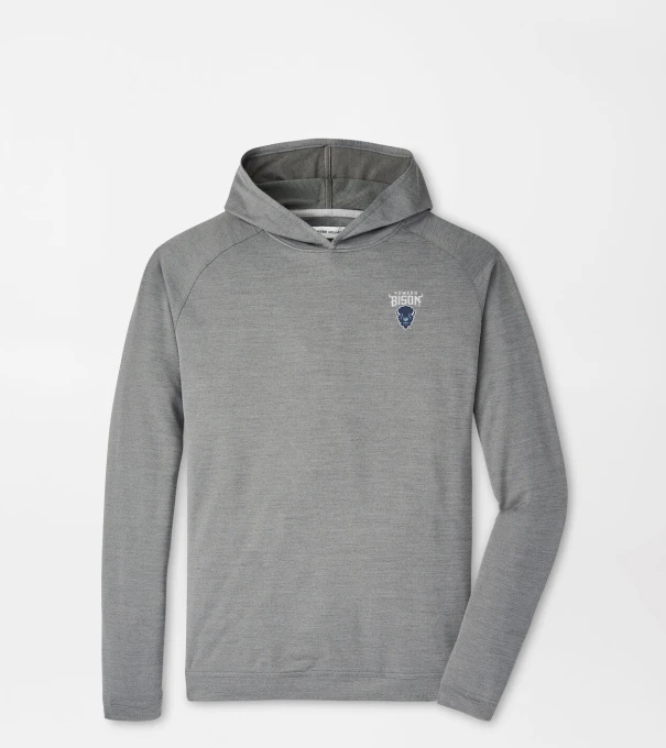 Howard University Pine Performance Hoodie in Iron