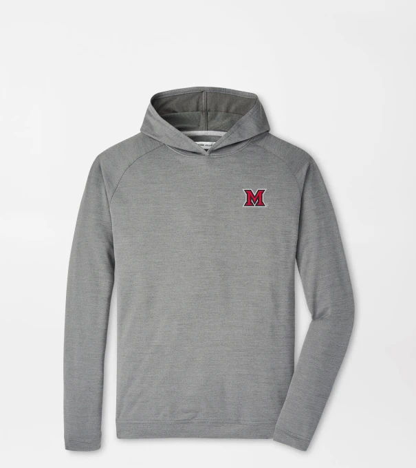 Miami of Ohio Pine Performance Hoodie in Iron