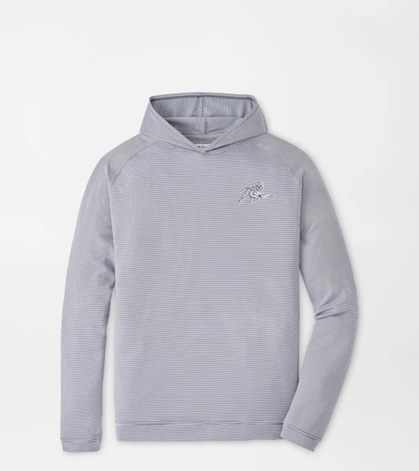 Jackson State Pine Sugar Stripe Performance Hoodie in Iron