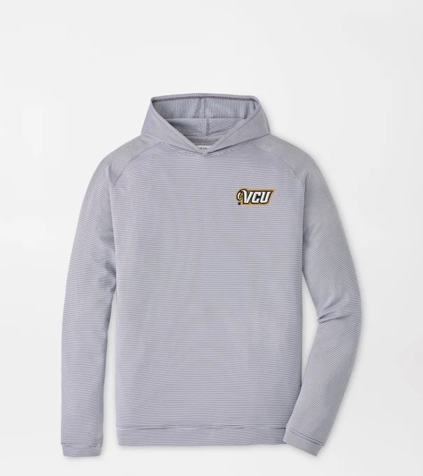 VCU Pine Sugar Stripe Performance Hoodie in Iron