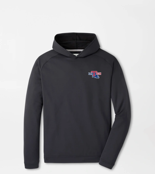 Louisiana Tech Pine Performance Hoodie in Black