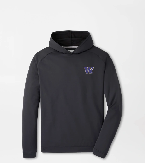 Washington Pine Performance Hoodie in Black