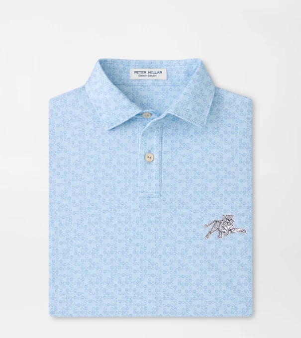 Jackson State Bases Loaded Youth Performance Jersey Polo in PALE BLUE